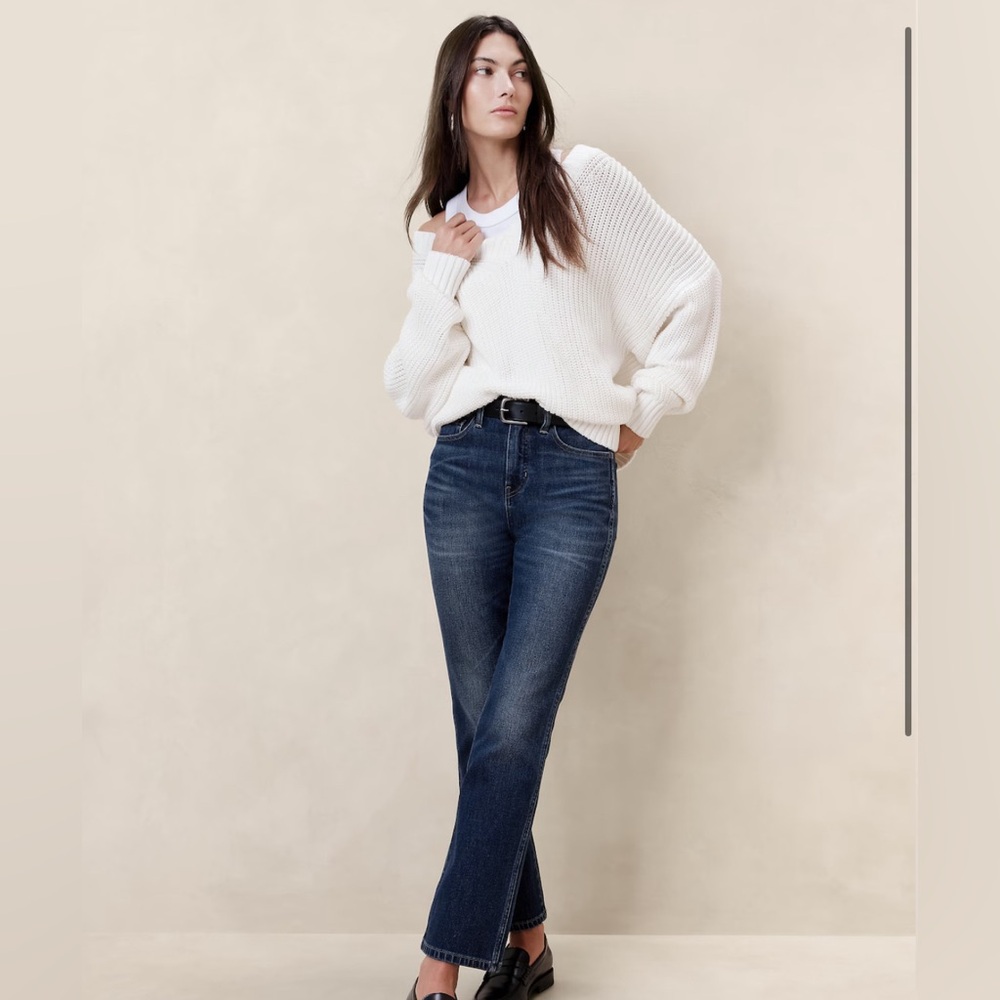 Banana republic high rise crop boot jeans